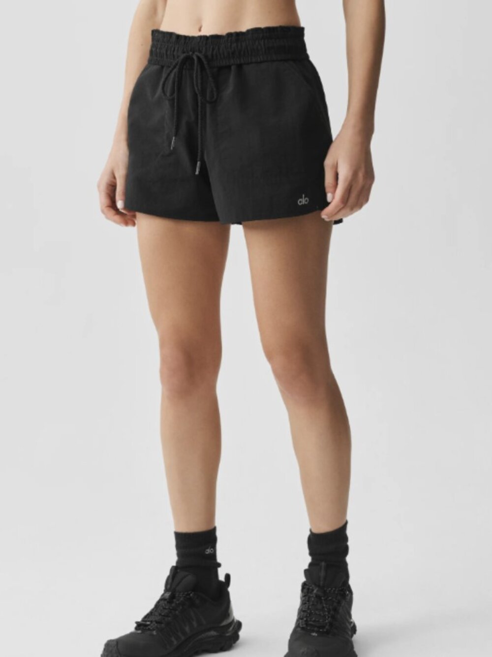 ALO Alumni Short in Black - Size: Small